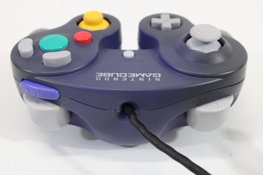 Official Nintendo Gamecube Controller Indigo Purple OEM T3 Discolored GC (B)