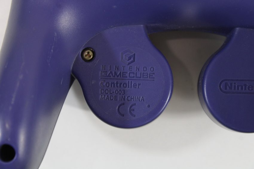 Official Nintendo Gamecube Controller Indigo Purple OEM T3 Discolored GC (B)