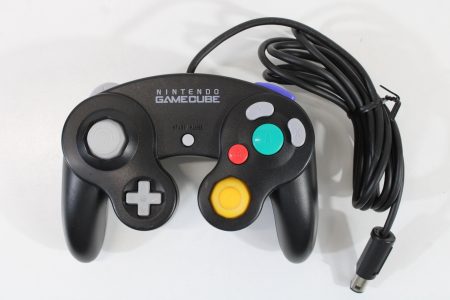 Official Nintendo Gamecube Controller Jet Black OEM T3 GC (B)