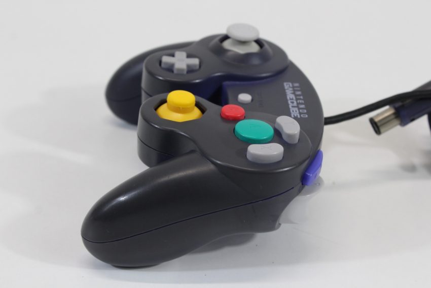 Official Nintendo Gamecube Controller Indigo Purple Discolored T3 Stick GC (C)