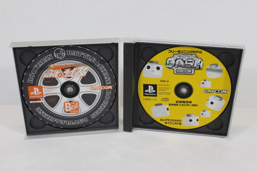 No Manual Rockman Battle & Chase Mega Man Best (B) PS1