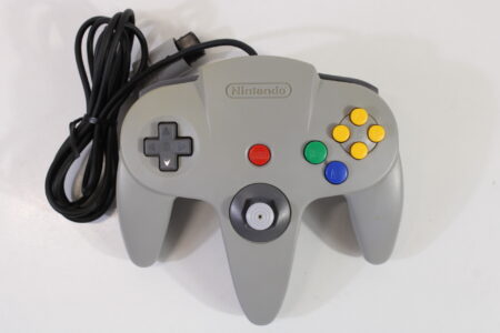 Official Nintendo 64 Controller Gray 7/10 Tight Stick Discolored N64 (B)