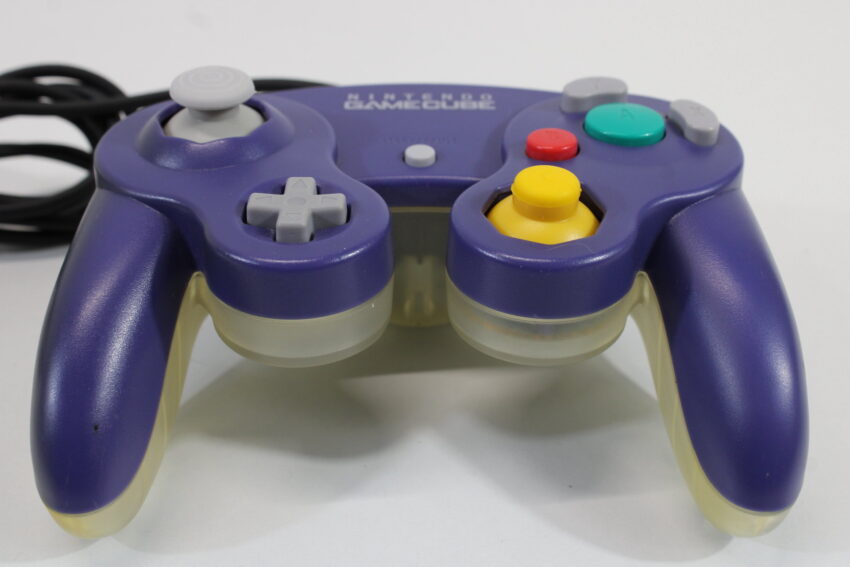 Nintendo Gamecube Controller Indigo Purple x Clear Discolored (C) GC
