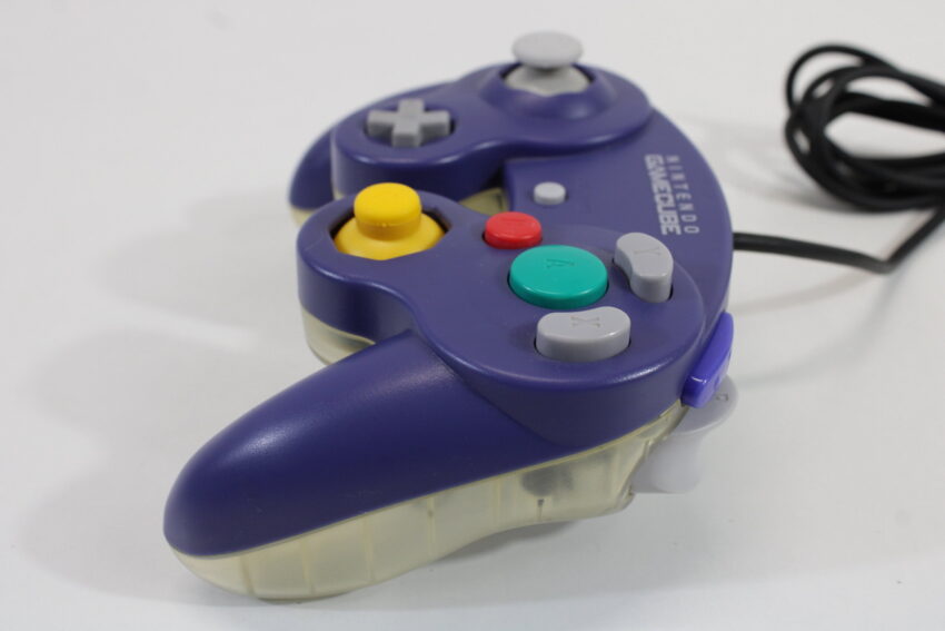 Nintendo Gamecube Controller Indigo Purple x Clear Discolored (C) GC