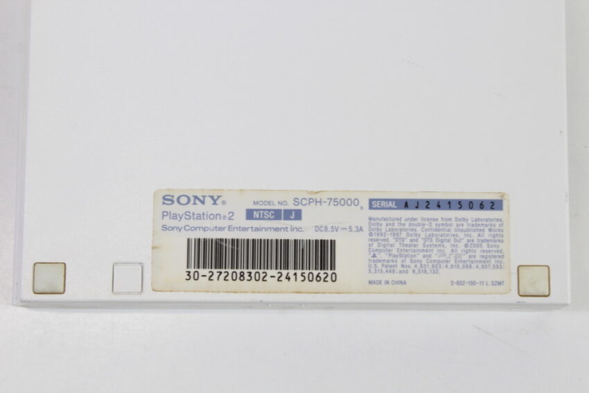 PS2 SCPH-75000 Slim Ceramic White Console Only Cosmetic Wears (C Cosmetic Wears) SONY PlayStation 2 PS2