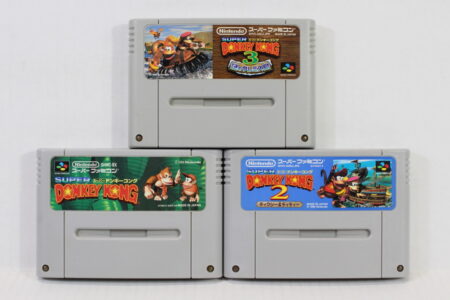 Lot of 3 Super Donkey Kong Country 1 2 3 (A) Nintendo Super Famicom SFC