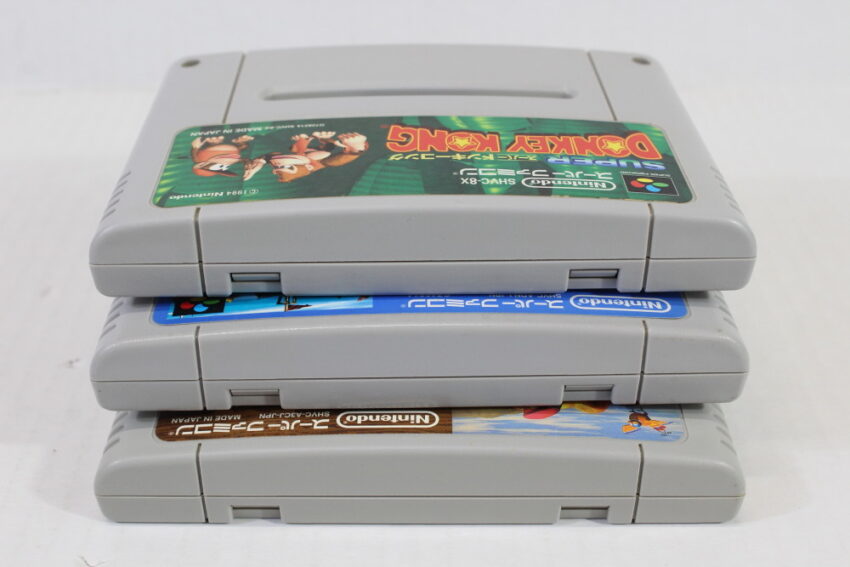 Lot of 3 Super Donkey Kong Country 1 2 3 (A) Nintendo Super Famicom SFC