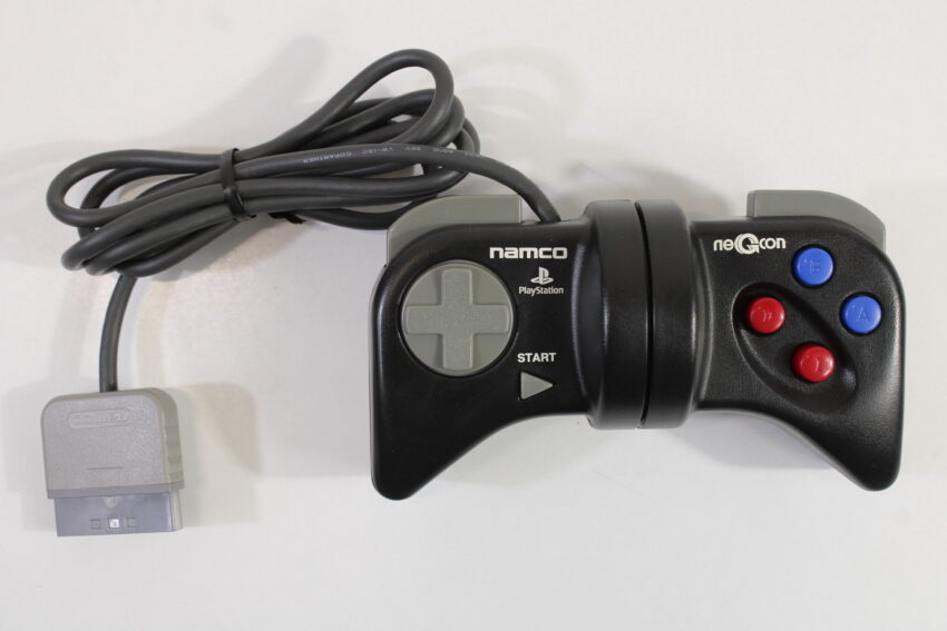 Namco NPC-104 Negcon Racing Controller Black Playstation PS1 (B)