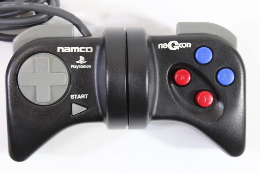 Namco NPC-104 Negcon Racing Controller Black Playstation PS1 (B)