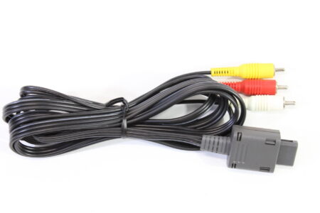 OEM Nintendo RCA AV Cable Gray Plug GC SNES N64 SFC (B)