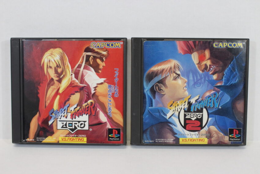 Lot of 2 Street Fighter ZERO 1 & 2 / Alpha (B) SONY PlayStation 1 PS1