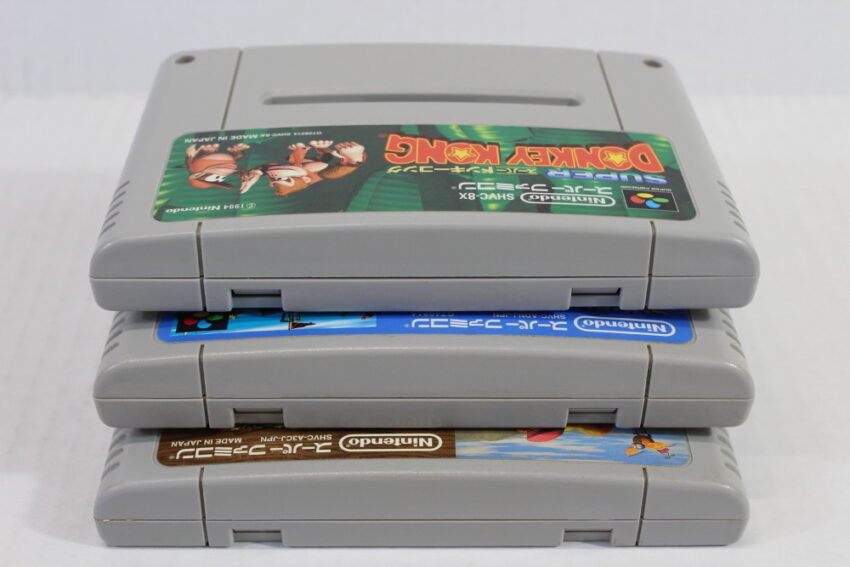 Lot of 3 Super Donkey Kong Country 1 2 3 (B) Nintendo Super Famicom SFC