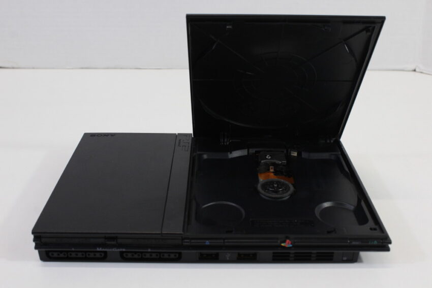"NEW LASER" PS2 SCPH-75000 Slim Black Console Only (C Cosmetic Wears) SONY PlayStation 2 PS2