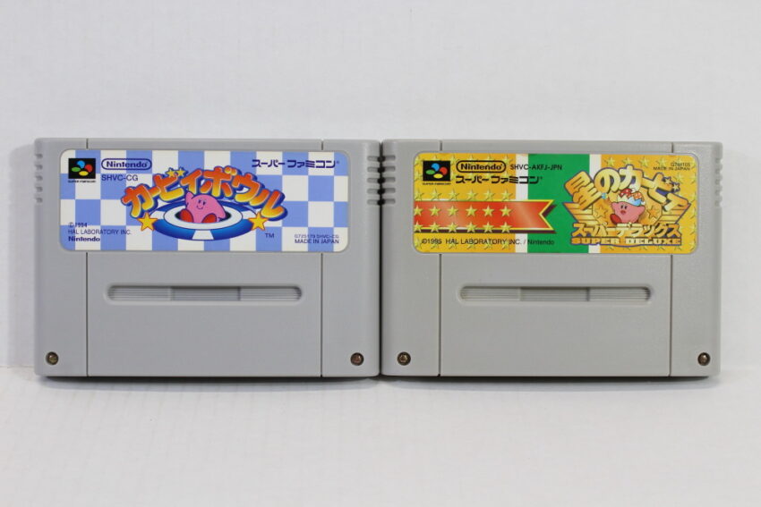 Lot of 2 Hoshi no Kirby Super Deluxe / Super Star & Kirby Bowl Dream Course (B) Nintendo Super Famicom SFC