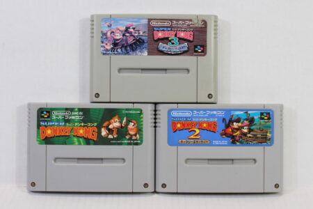 Lot of 3 Super Donkey Kong Country 1 2 3 (B) Nintendo Super Famicom SFC