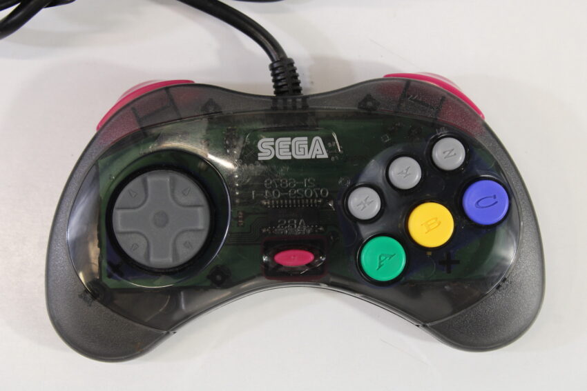 Official Cool Pad Clear Black Controller HSS-0101 OEM (B) SEGA Saturn SS