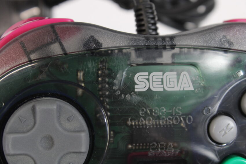 Official Cool Pad Clear Black Controller HSS-0101 OEM (B) SEGA Saturn SS