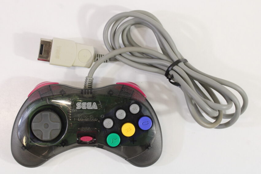 Official Cool Pad Clear Black Controller HSS-0101 OEM (B) SEGA Saturn SS