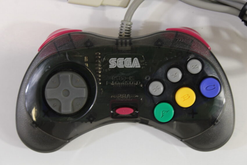 Official Cool Pad Clear Black Controller HSS-0101 OEM (B) SEGA Saturn SS