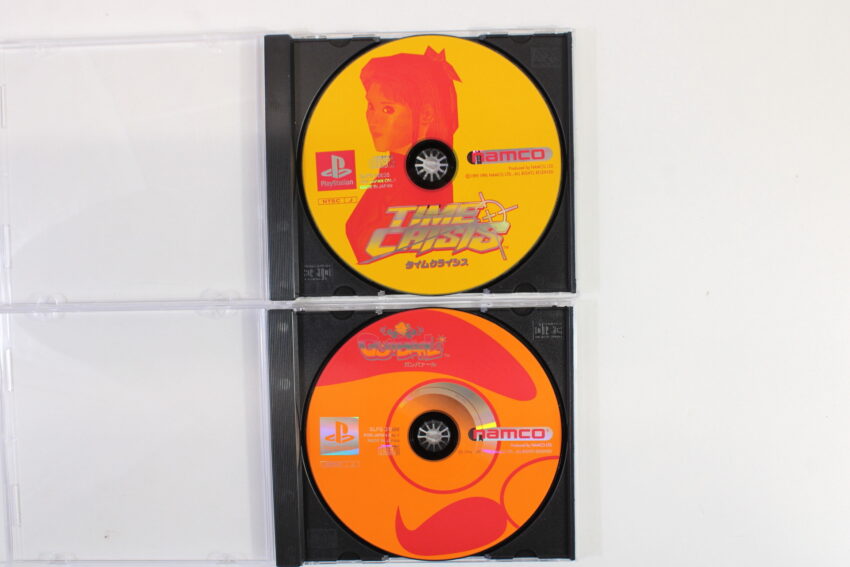 Namco NPC-103 GunCon Light Gun Controller With Gunbarl & Time Crisis Disc Only (B) Playstation PS1