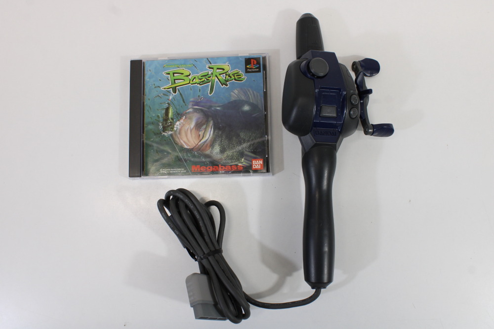 Bandai Bass Rise Fishing Controller SLPS-01930 With Game (B
