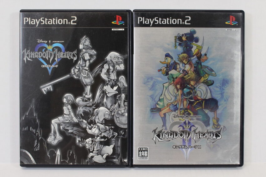 Lot of 2 Kingdom Hearts I 1 & II 2 (B) SONY PlayStation 2 PS2