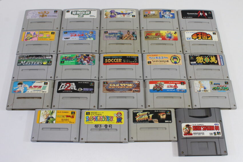 Wholesale Lot of 24 Nintendo Super Famicom Games SFC (Untested / Uncleaned)