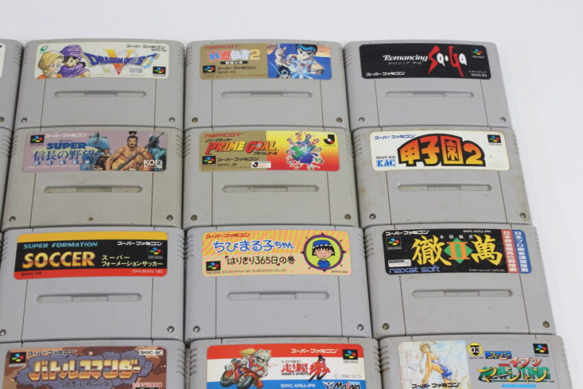 Wholesale Lot of 24 Nintendo Super Famicom Games SFC (Untested / Uncleaned)