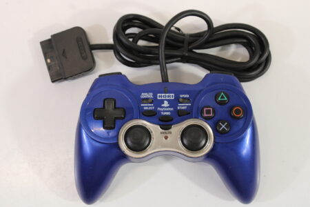 Hori Analog Sindou Pad 2 Turbo Controller Blue (B) PlayStation 2
