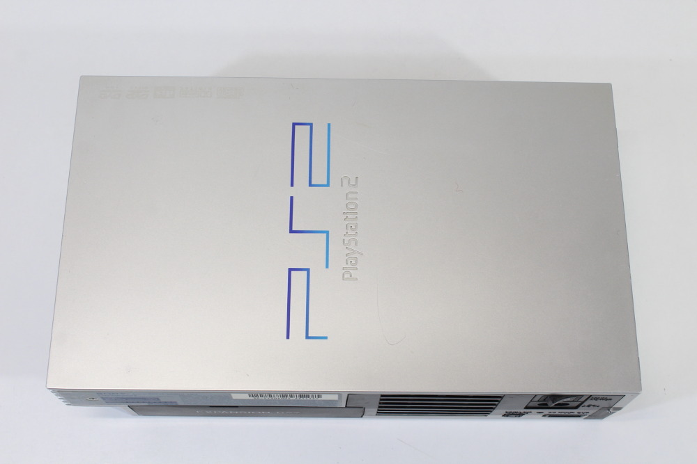 Sony PlayStation 2 SCPH-50000 TSS Console Satin Silver & AC AV 