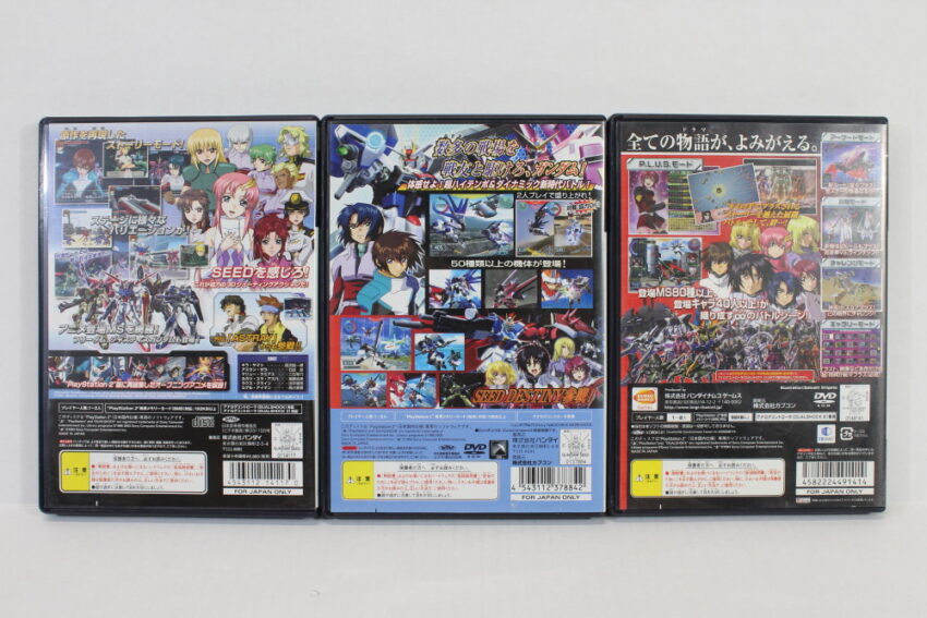 Lot of 3 Mobile Suit Gundam Seed Rengo VS Z.A.F.T. Destiny II 2 Plus (B) SONY PlayStation 2 PS2