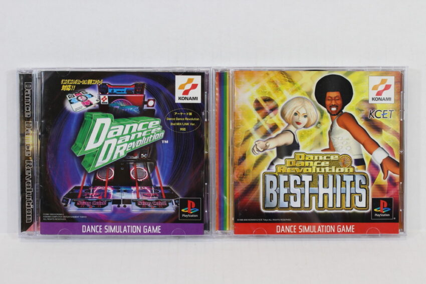 Lot of 2 Dance Dance Revolution & Best Hits CIB (B) SONY PlayStation 1 PS1