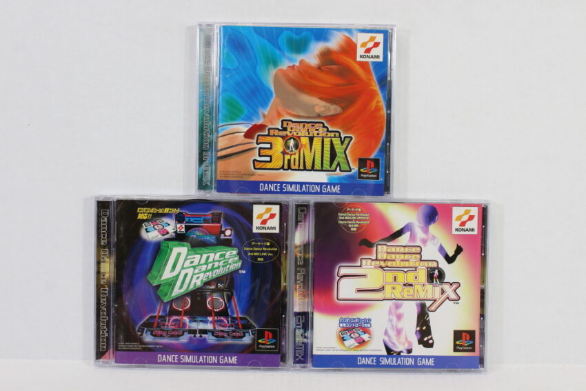 Lot of 3 Dance Dance Revolution 1 2nd ReMIX 3rd Mix (B) SONY PlayStation 1 PS1