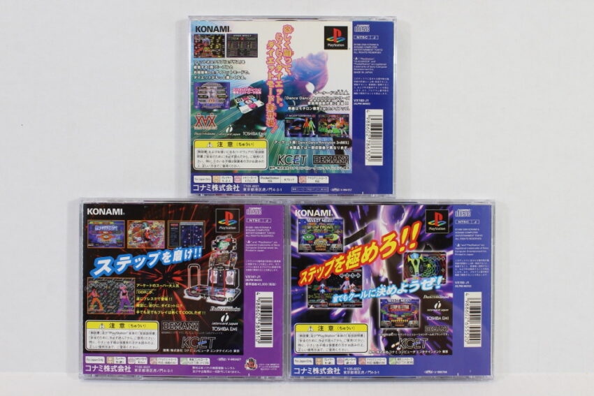 Lot of 3 Dance Dance Revolution 1 2nd ReMIX 3rd Mix (B) SONY PlayStation 1 PS1