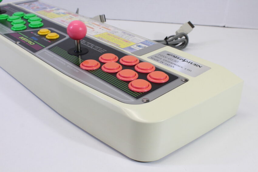 Official Sega Saturn Virtua Stick Pro Arcade Controller HSS-0130 Boxed W/ Manual Warranty Card (B)