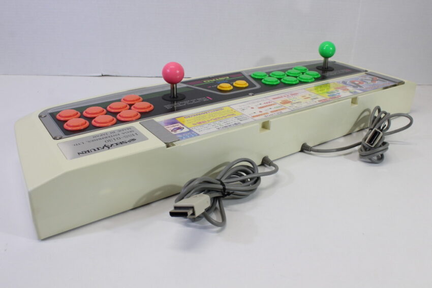 Official Sega Saturn Virtua Stick Pro Arcade Controller HSS-0130 Boxed W/ Manual Warranty Card (B)