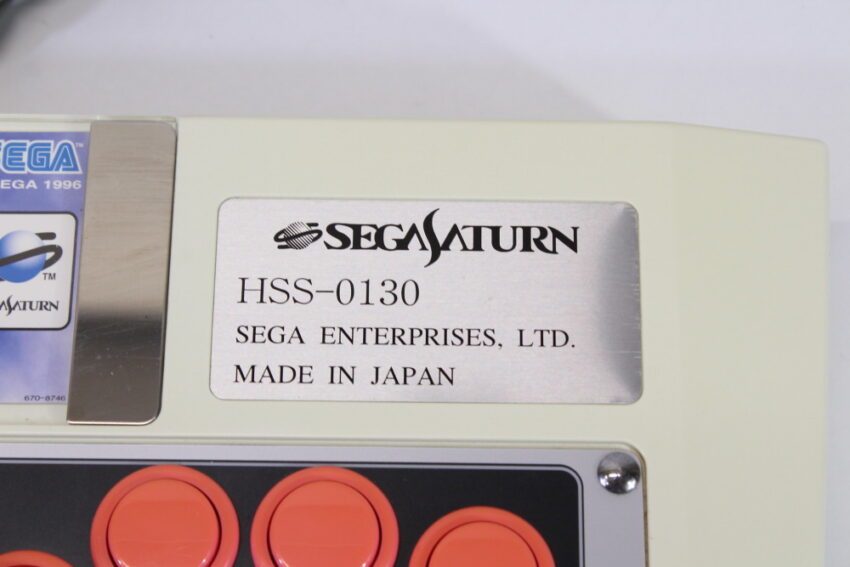 Official Sega Saturn Virtua Stick Pro Arcade Controller HSS-0130 Boxed W/ Manual Warranty Card (B)