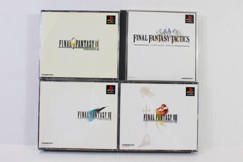 Lot of 4 Final Fantasy 7 8 9 VII VIII IX Tactics (B) SONY PlayStation 1 PS1