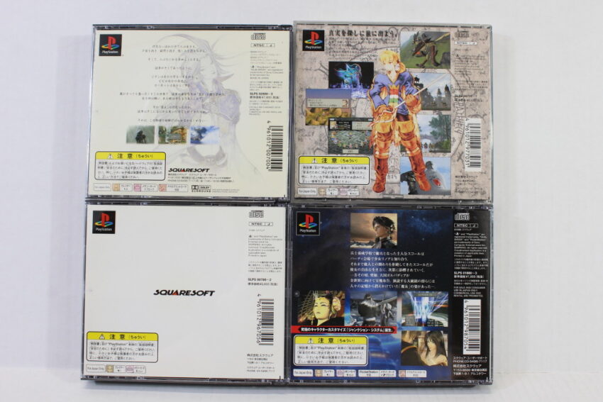 Lot of 4 Final Fantasy 7 8 9 VII VIII IX Tactics (B) SONY PlayStation 1 PS1