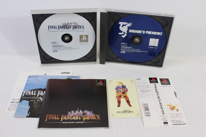 Lot of 4 Final Fantasy 7 8 9 VII VIII IX Tactics (B) SONY PlayStation 1 PS1