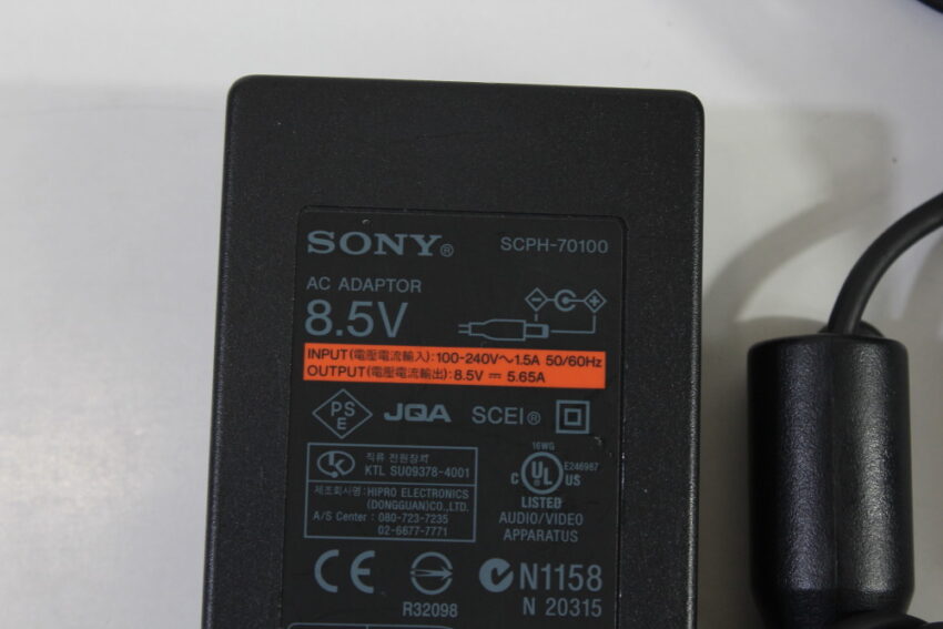 PS2 SCPH-75000 Slim Black Console & AV Cable AC Adapter (B) SONY PlayStation 2 PS2