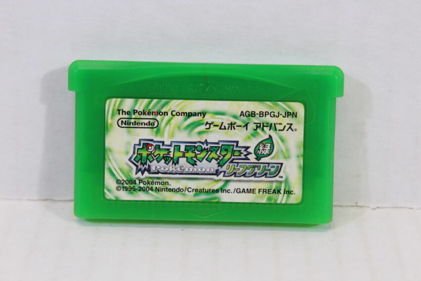 Pokemon Leaf Green (C Damaged Shell) Nintendo Gameboy Advance GBA