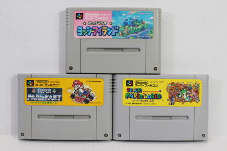 Lot of 3 Super Mario Kart World Yoshi's Island (B) Nintendo Super Famicom SFC