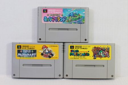 Lot of 3 Super Mario Kart World Yoshi's Island (B) Nintendo Super Famicom SFC