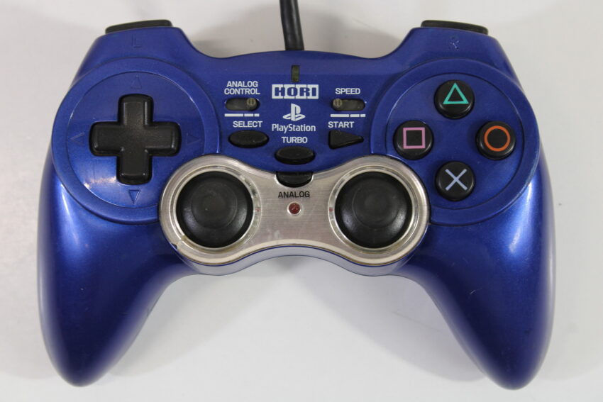 Hori Analog Sindou Pad 2 Turbo Controller Blue (B) PlayStation 2