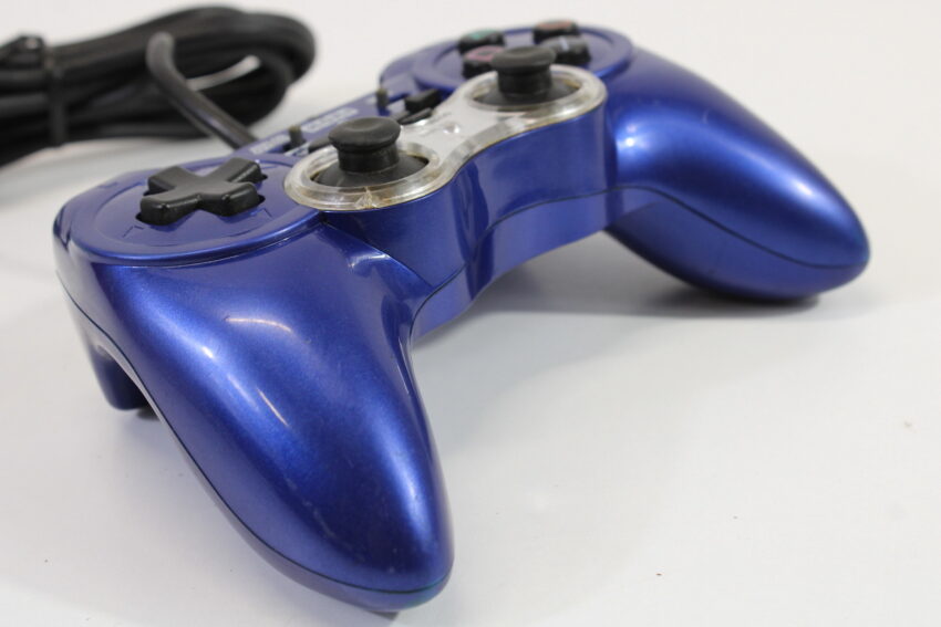 Hori Analog Sindou Pad 2 Turbo Controller Blue (B) PlayStation 2