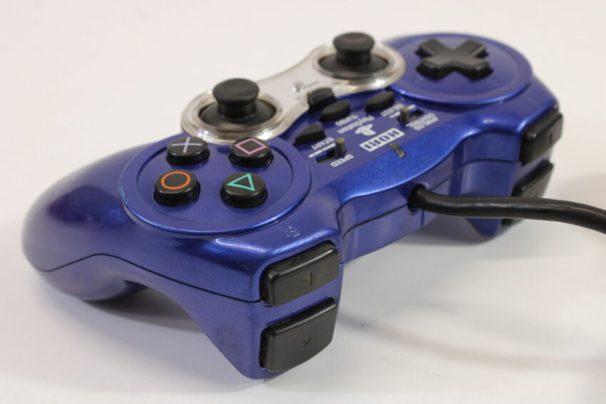 Hori Analog Sindou Pad 2 Turbo Controller Blue (B) PlayStation 2