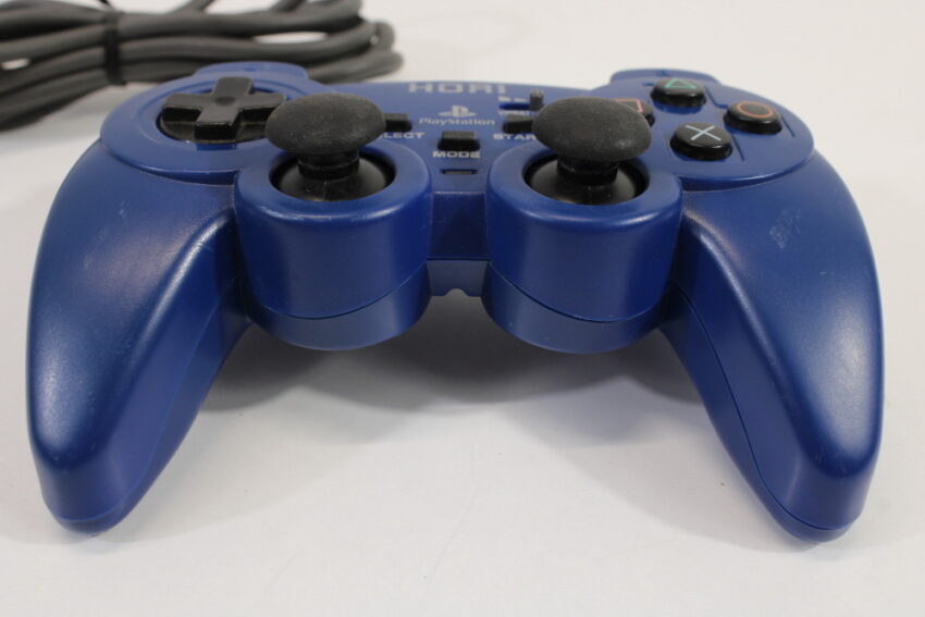 Official Hori Blue Analog Sindou Pad Controller Playstation 2 PS1 PS2 (B)