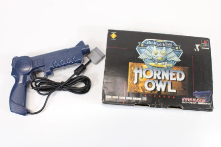Konami SLPH-00014 Hyper Blaster Light Gun Controller Horned Owl Boxed NO Game (B) Playstation PS1