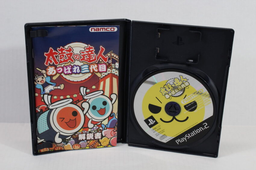 Lot of 2 Taiko no Tatsujin Doki Harumatsuri Appare Sandaime CIB (B) SONY PlayStation 2 PS2